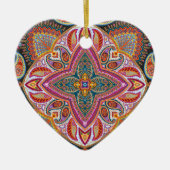 Bleibe Sie wildes Sinti und Romakindboho Keramik Ornament (Vorne)