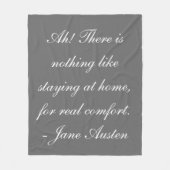 "Bleibe Sie zu Hause" Fleece-Decke Janes Austen Fleecedecke (Vorderseite)
