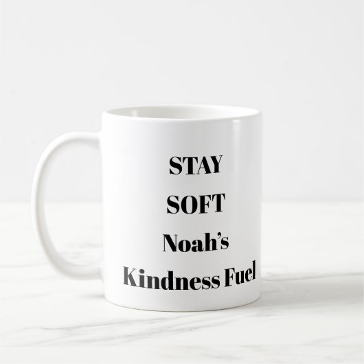 Bleibe Soft Gentle Erinnerung Personalized Mug Kaffeetasse (Links)