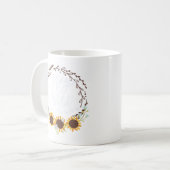 bleibe Sonnenblume Kaffeetasse (Vorderseite Links)