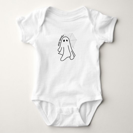 Bleibe Spooky Baby Strampler (Vorderseite)