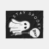 Bleibe Spooky Boo Niedlich Ghost Halloween Spooky Fleecedecke (Vorderseite (Horizontal))
