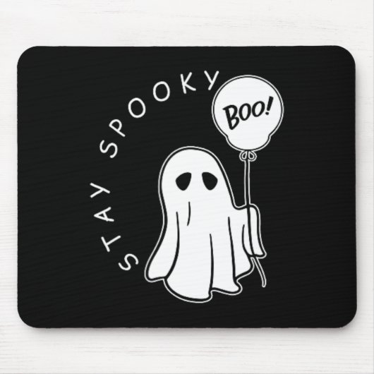 Bleibe Spooky Boo Niedlich Ghost Halloween Spooky Mousepad (Vorne)