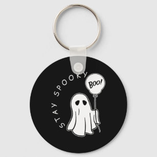 Bleibe Spooky Boo Niedlich Ghost Halloween Spooky Schlüsselanhänger