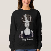 Bleibe Spooky - Braut Frankensteins Sweatshirt (Vorderseite)