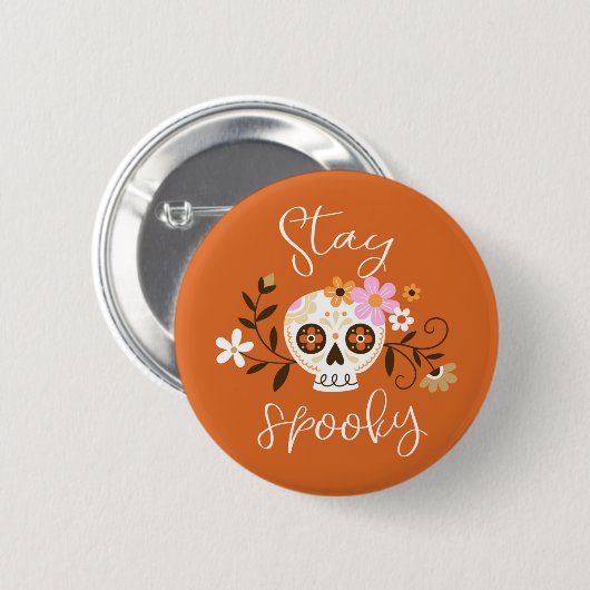 Bleibe Spooky Button (Vorne & Hinten)