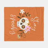 Bleibe Spooky Fleecedecke (Vorderseite (Horizontal))