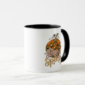 Bleibe Spooky Fun Animal Print Pumpkin Halloween Tasse (VorderseiteRechts)