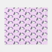 "Bleibe Spooky"-Geist auf einem Skateboard - Cool Fleecedecke (Vorderseite (Horizontal))