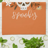 Bleibe Spooky Geschirrtuch (Gefaltet)