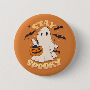 Bleibe Spooky Ghost Button