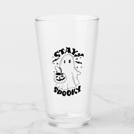 Bleibe Spooky Ghost Glas (Vorderseite)