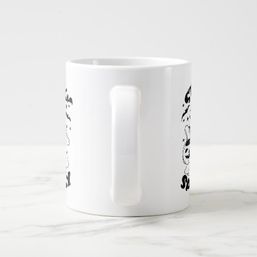 Bleibe Spooky Ghost Jumbo-Tasse (Rückseite)