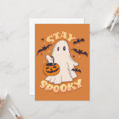 Bleibe Spooky Ghost Karte (Vorderseite/Rückseite Beispiel)