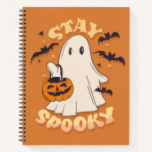 Bleibe Spooky Ghost Notizblock (Vorderseite)