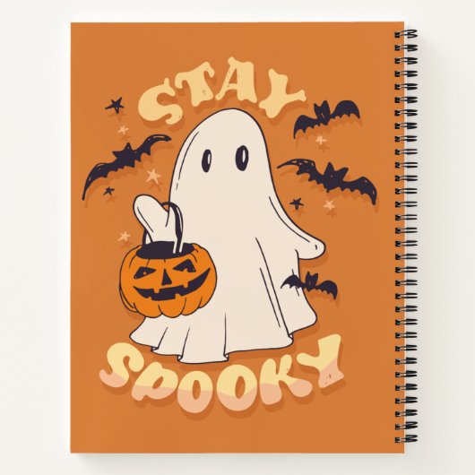 Bleibe Spooky Ghost Notizblock (Rückseite)