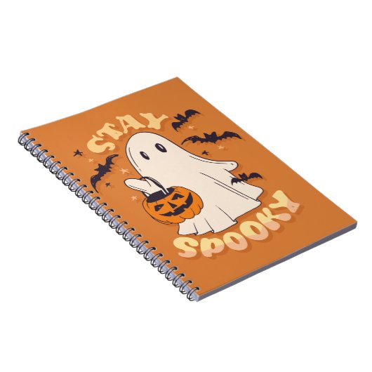 Bleibe Spooky Ghost Notizblock (Rechte Seite)