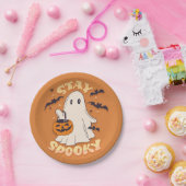Bleibe Spooky Ghost Pappteller (Party)