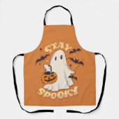 Bleibe Spooky Ghost Schürze (Vorderseite)