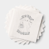 Bleibe Spooky Ghost Servietten Mit Folie (Insitu (Gestapelt))