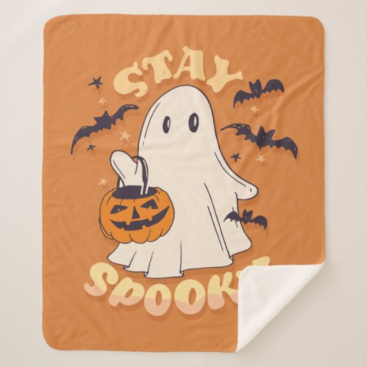Bleibe Spooky Ghost Sherpadecke (Vorderseite)