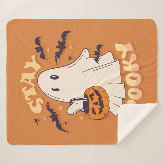 Bleibe Spooky Ghost Sherpadecke (Vorderseite (Horizontal))