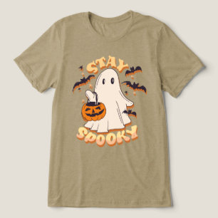 Bleibe Spooky Ghost Tri-Blend Shirt