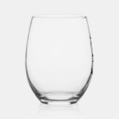 Bleibe Spooky Ghost Weinglas Ohne Stiel (Rechts)