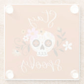 Bleibe Spooky Glasuntersetzer (Rückseite)