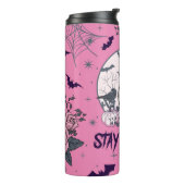 Bleibe Spooky Goth Thermal Tumbler Thermosbecher (Nach links gedreht)
