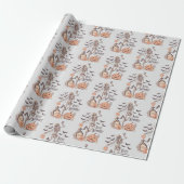 Bleibe Spooky Graveyard Skeleton Graues Halloween Geschenkpapier (Ungerollt)