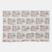 Bleibe Spooky Graveyard Skeleton Graues Halloween Geschirrtuch (Horizontal)