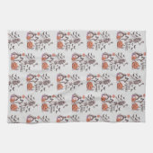 Bleibe Spooky Graveyard Skeleton Graues Halloween Geschirrtuch (Horizontal)