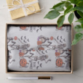 Bleibe Spooky Graveyard Skeleton Graues Halloween Seidenpapier (Geschenk)
