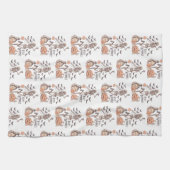 Bleibe Spooky Graveyard Skeleton White Halloween Geschirrtuch (Horizontal)