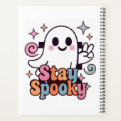 Bleibe Spooky Groovy Ghost Retro Pastel Halloween Planer (Rückseite)
