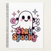Bleibe Spooky Groovy Ghost Retro Pastel Halloween Planer (Vorderseite)