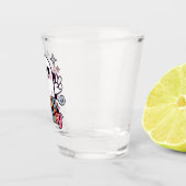 Bleibe Spooky Groovy Ghost Retro Pastel Halloween Schnapsglas (Rechts)