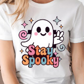 Bleibe Spooky Groovy Ghost Retro Pastel Halloween Sweatshirt