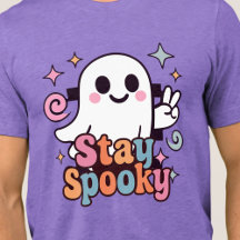 Bleibe Spooky Groovy Ghost Retro Pastel Halloween