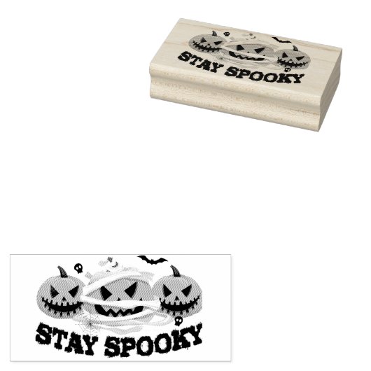 Bleibe Spooky Gummistempel (Stempel)