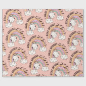 Bleibe Spooky Halloween Ghost Pink Geschenkpapier (Flach)