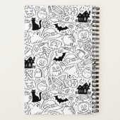 Bleibe Spooky Halloween Illustration Notizblock (Rückseite)
