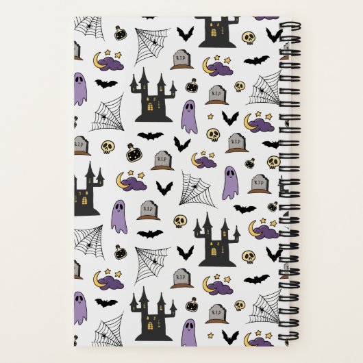 Bleibe Spooky Halloween Notizblock (Rückseite)