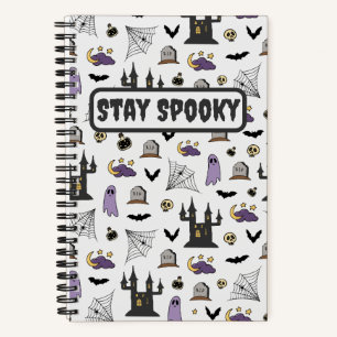 Bleibe Spooky Halloween Notizblock