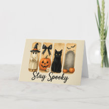 "Bleibe Spooky" Halloween Pinselstrich Schlaganfal