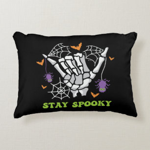 Bleibe Spooky Halloween Skeleton Hand Dekokissen