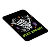 Bleibe Spooky Halloween Skeleton Hand Magnet (Rechte Seite)