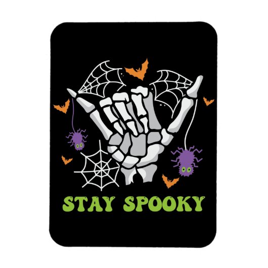 Bleibe Spooky Halloween Skeleton Hand Magnet (Vertikal)