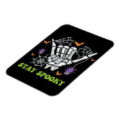 Bleibe Spooky Halloween Skeleton Hand Magnet (Linke Seite)